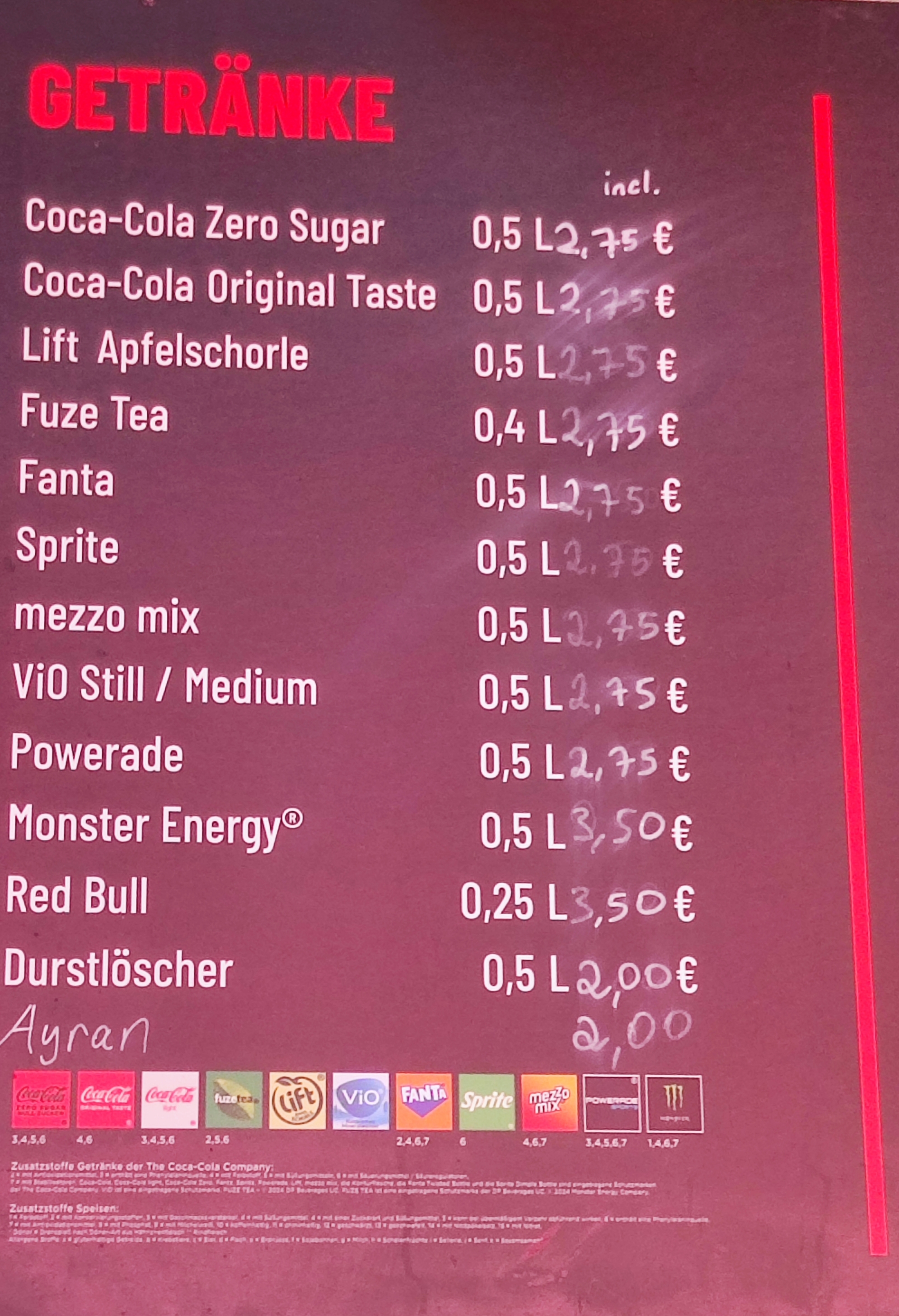 Döner Point Getränke